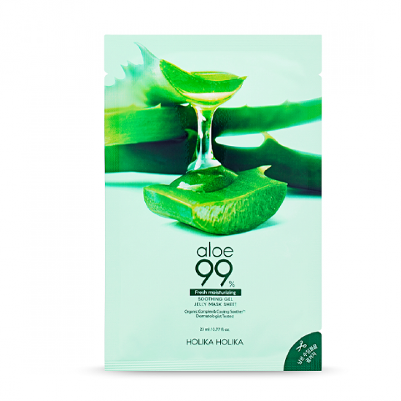 Aloe 99% Soothing Gel Jelly Mask Sheet (3-pcs)